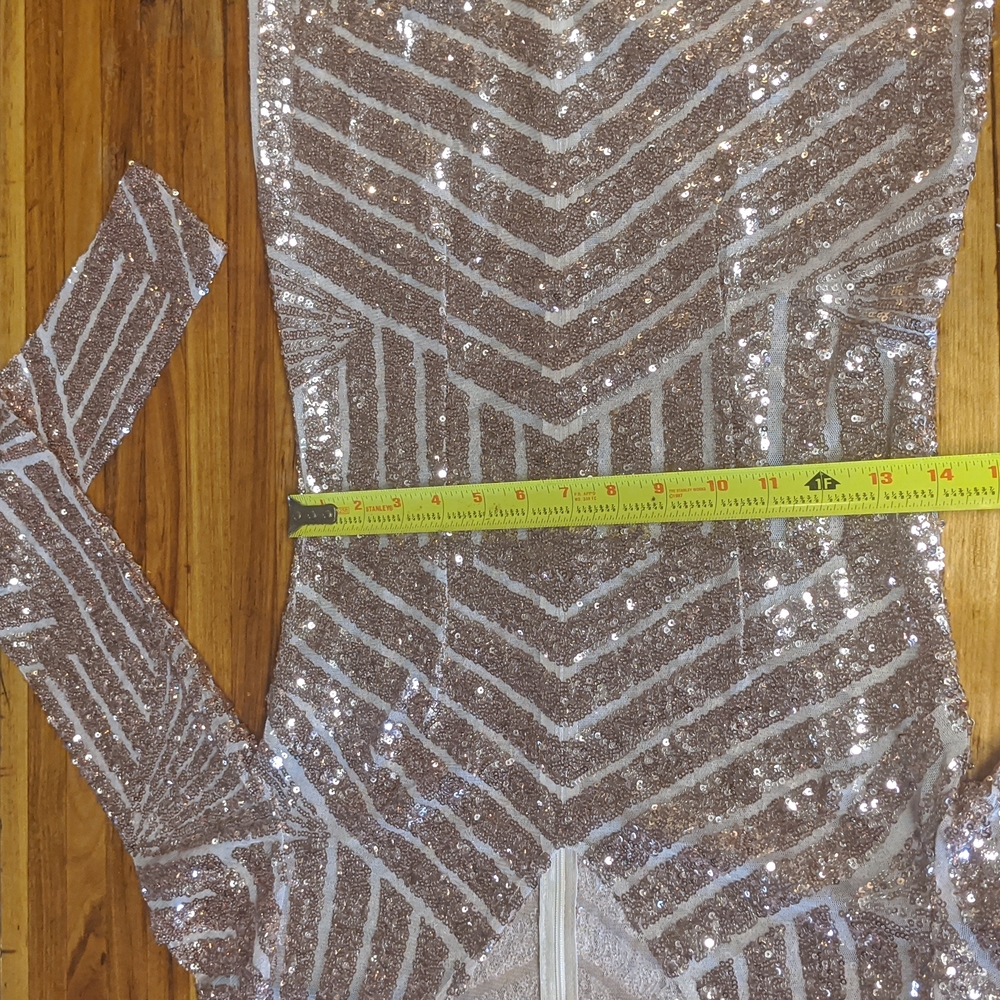 Boutique Sequin Long Sleeve Formal Dress - Picture 9 of 9